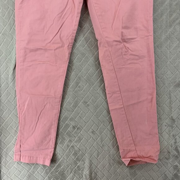 Honey Womans 30 Chino Pants Pink Ankle Tapered Leg Low Rise Stretch Barbiecore - Picture 4 of 15
